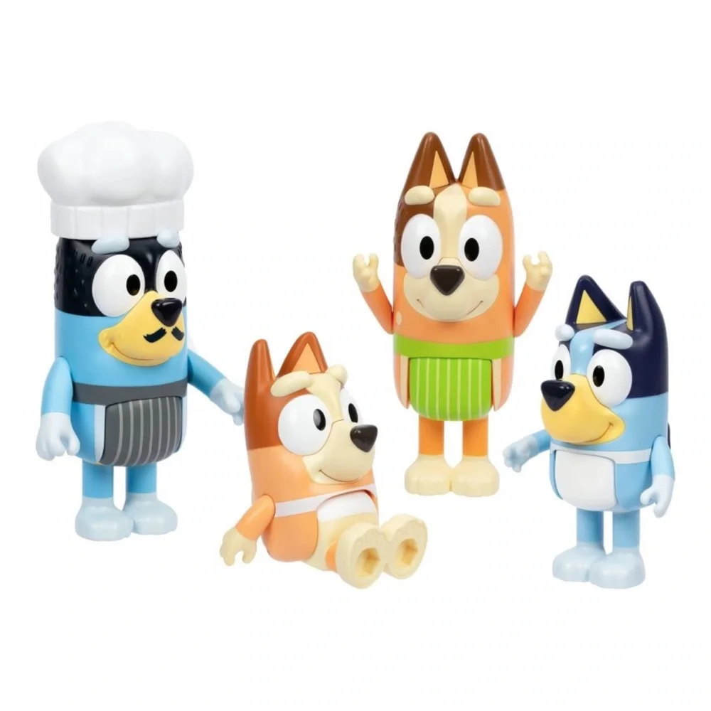 Bluey Let's Play Chef Chat Mates Figure Dinner Time Heeler